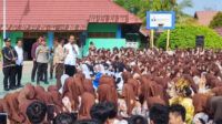 Jokowi di SMKN Tanah Grogot Paser Kaltim