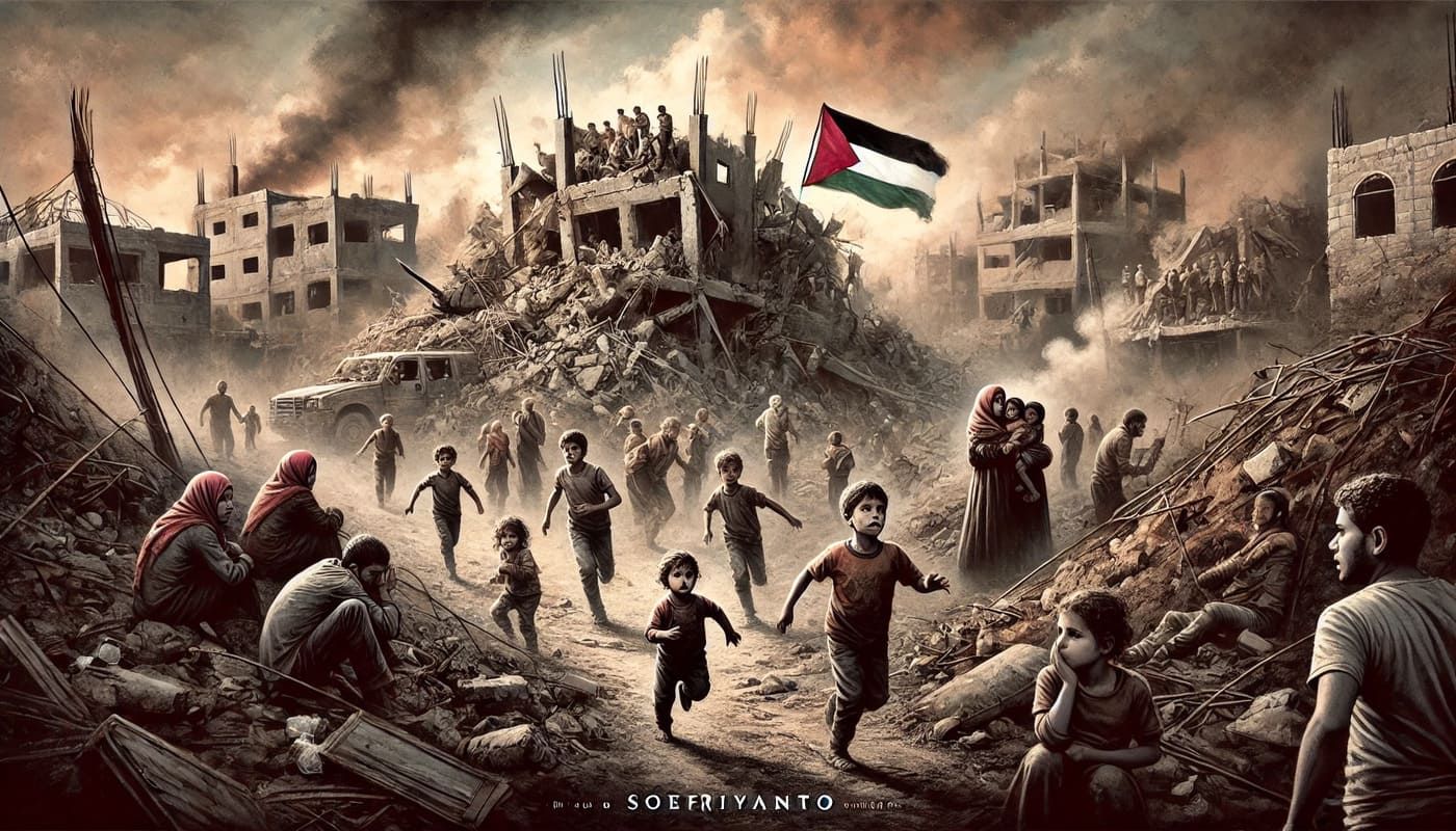 Puisi Anak Palestina Dalam Duka tak Bertepi