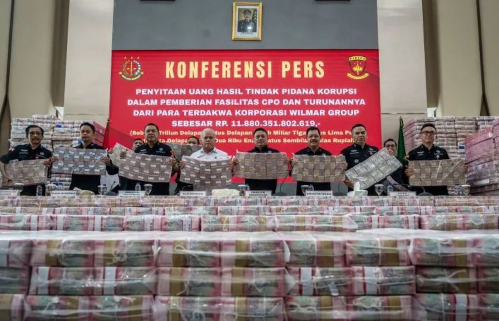 Uang sitaan kejagung dari wilmar group
