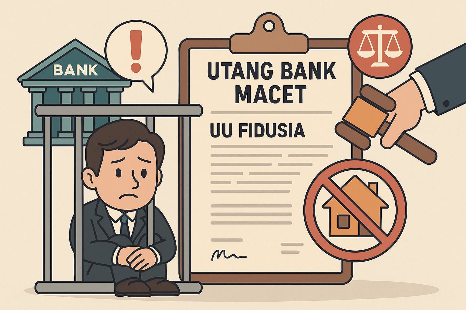 Utang Bank dan Risiko Penjara Fidusia