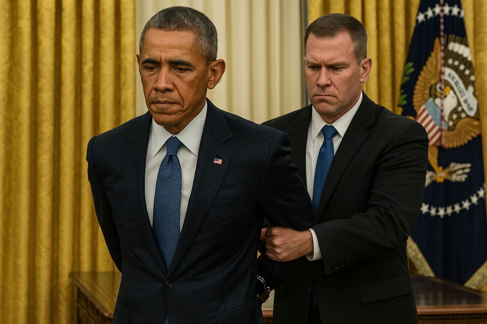 Video AI Trump Penangkapan Obama di Oval Office