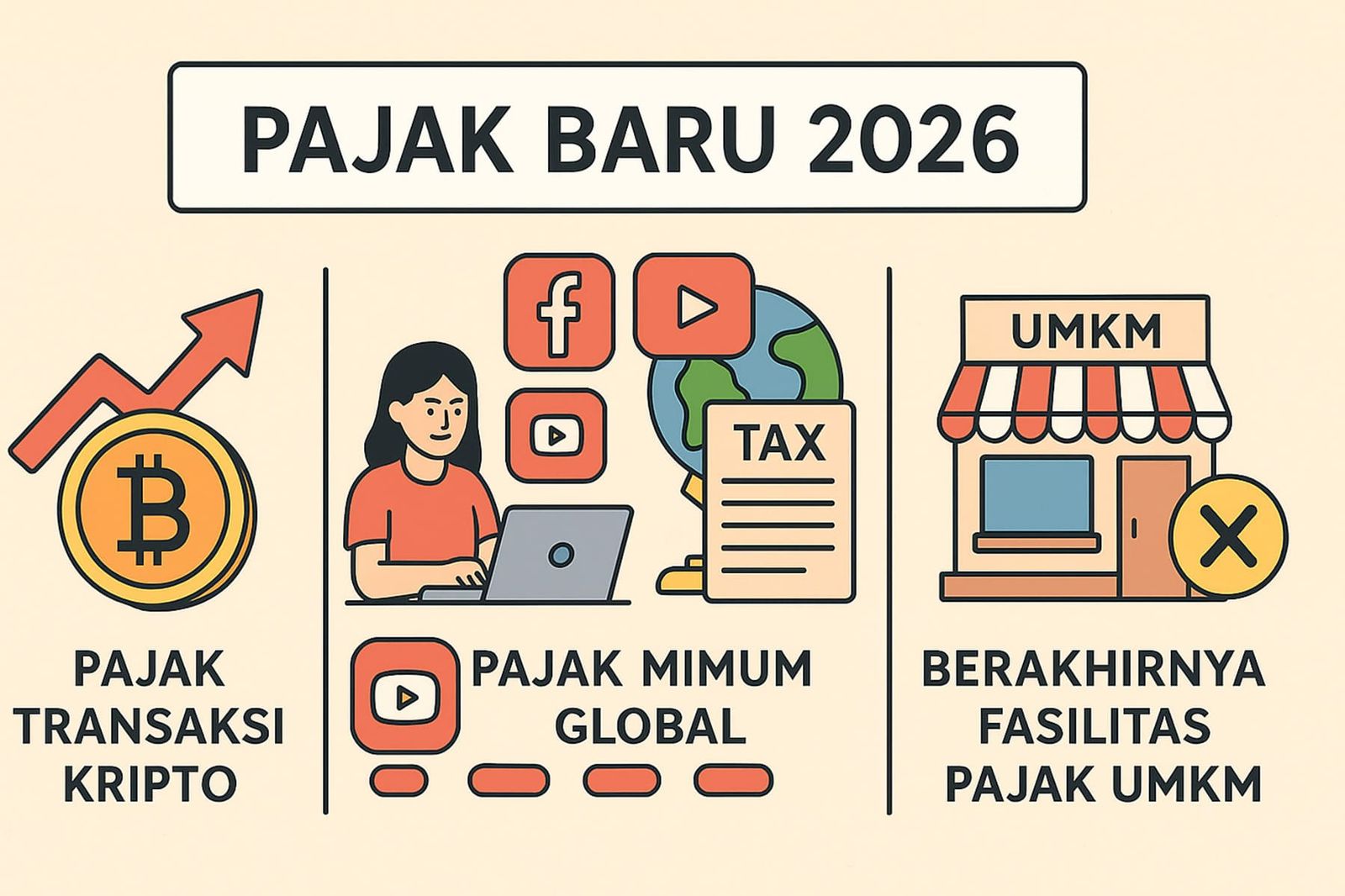 Pajak Baru 2026 Facebook youtube