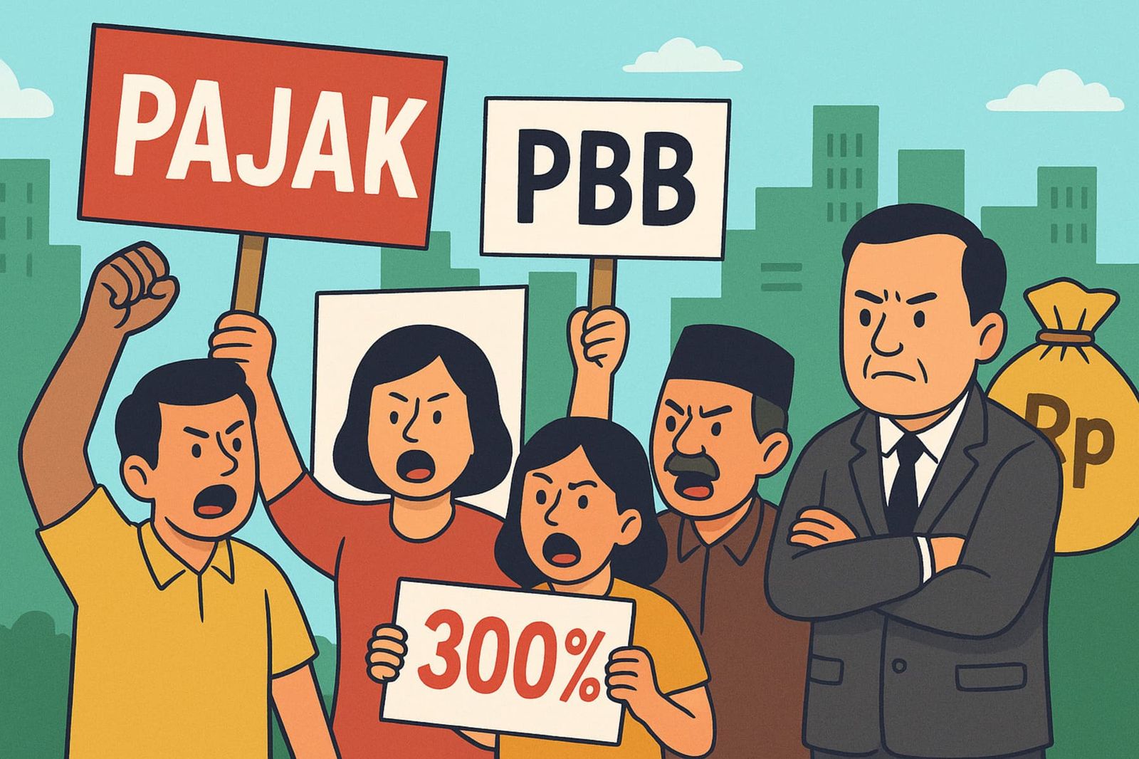 Protes Pajak naik