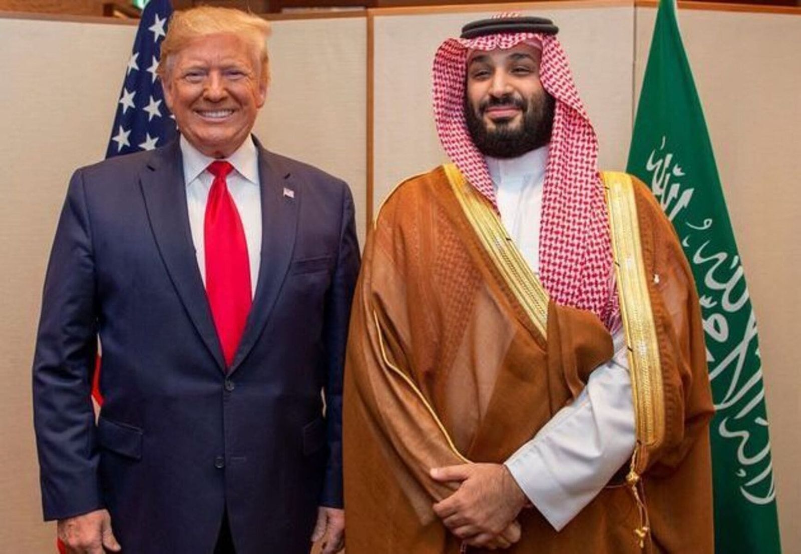 Donald Trump MBZ Presiden AS Donald Trump dan Pangeran Mahkota Arab Saudi Mohammed bin Salman