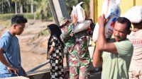 Prajurit TNI kirim bantuan banjir kodim IM Bireuen