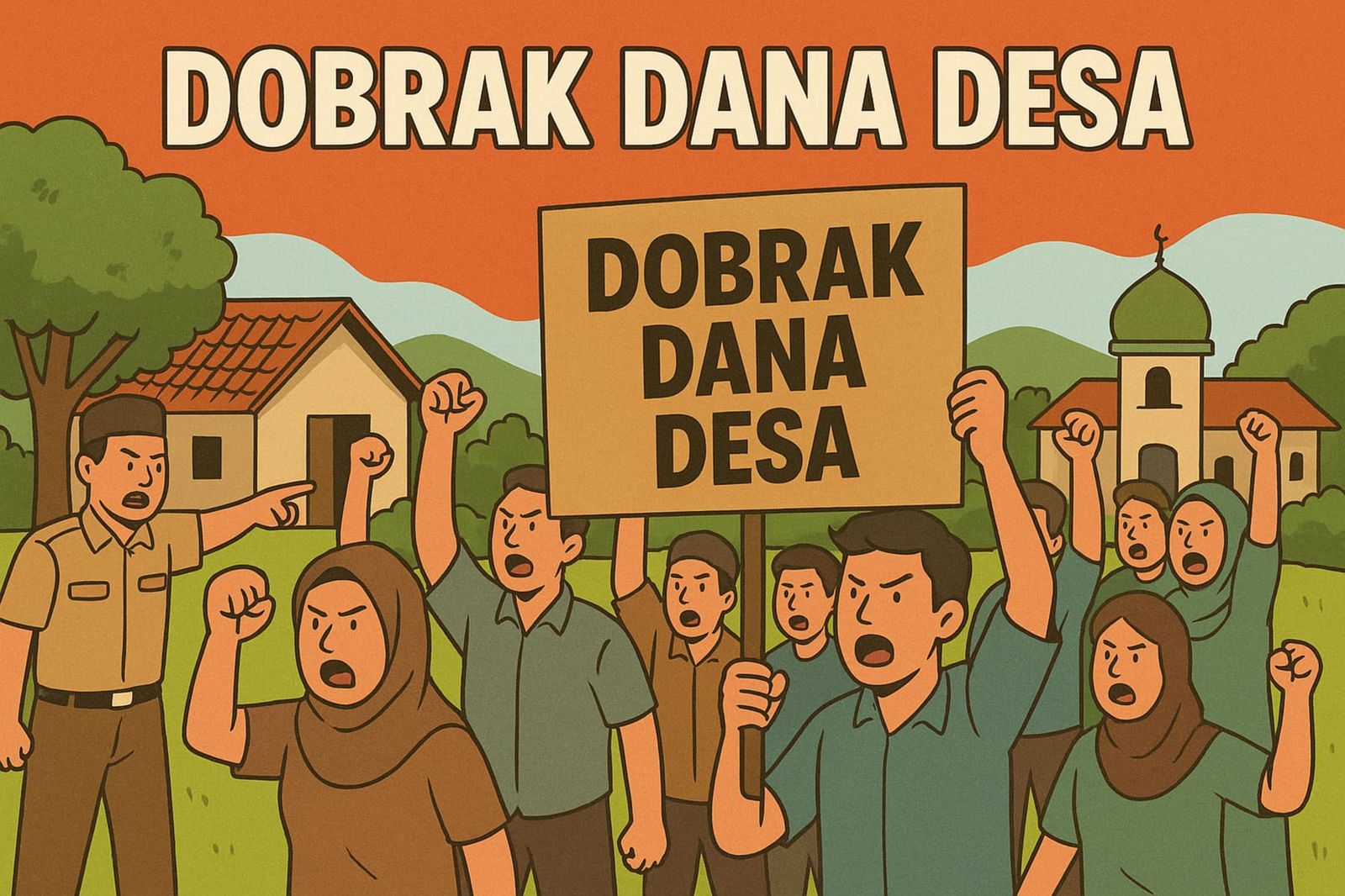 Ilustrasi dobrak dana Desa