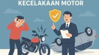 Kendaraan sepeda motor kereta mobil kredit kecelakaan bayar angsuran