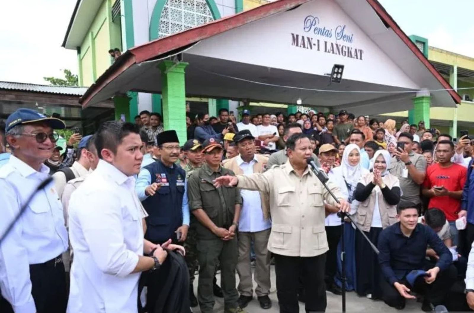 Prabowo di langkat