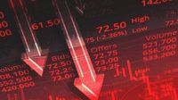 Saham turun anjlok down