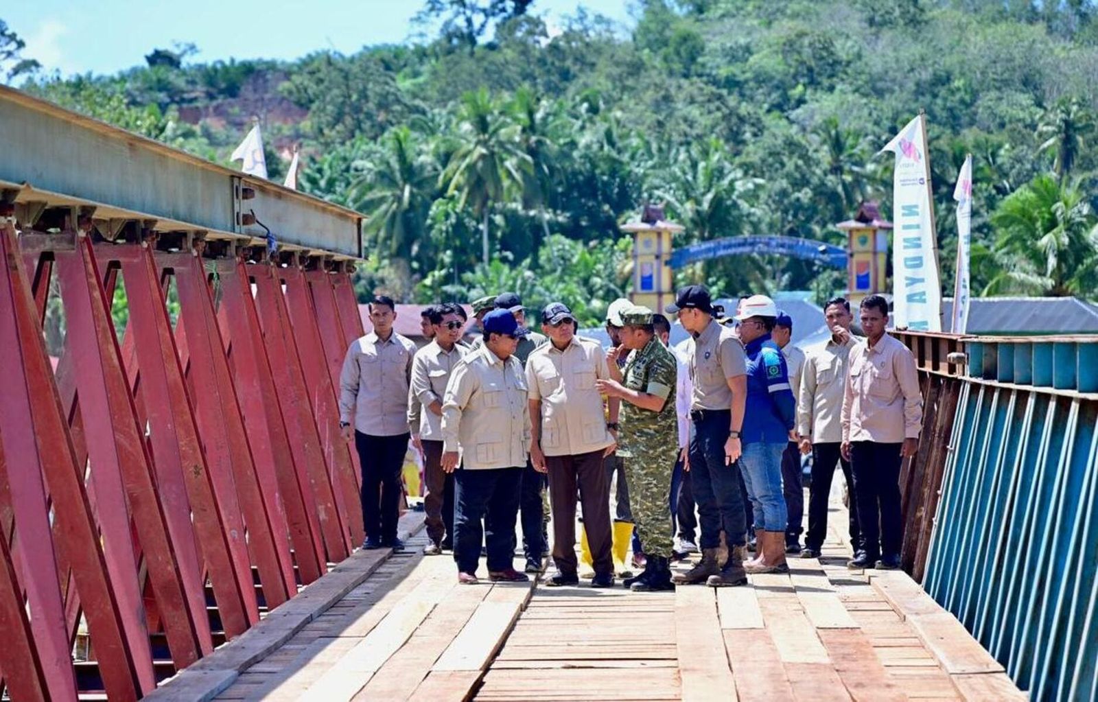 Jembatan Bailey garoga prabowo tapsel