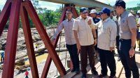 Prabowo di jembatan Bailey sumut