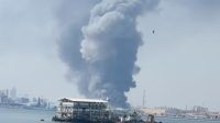 Kapal terbakar selat Hormuz