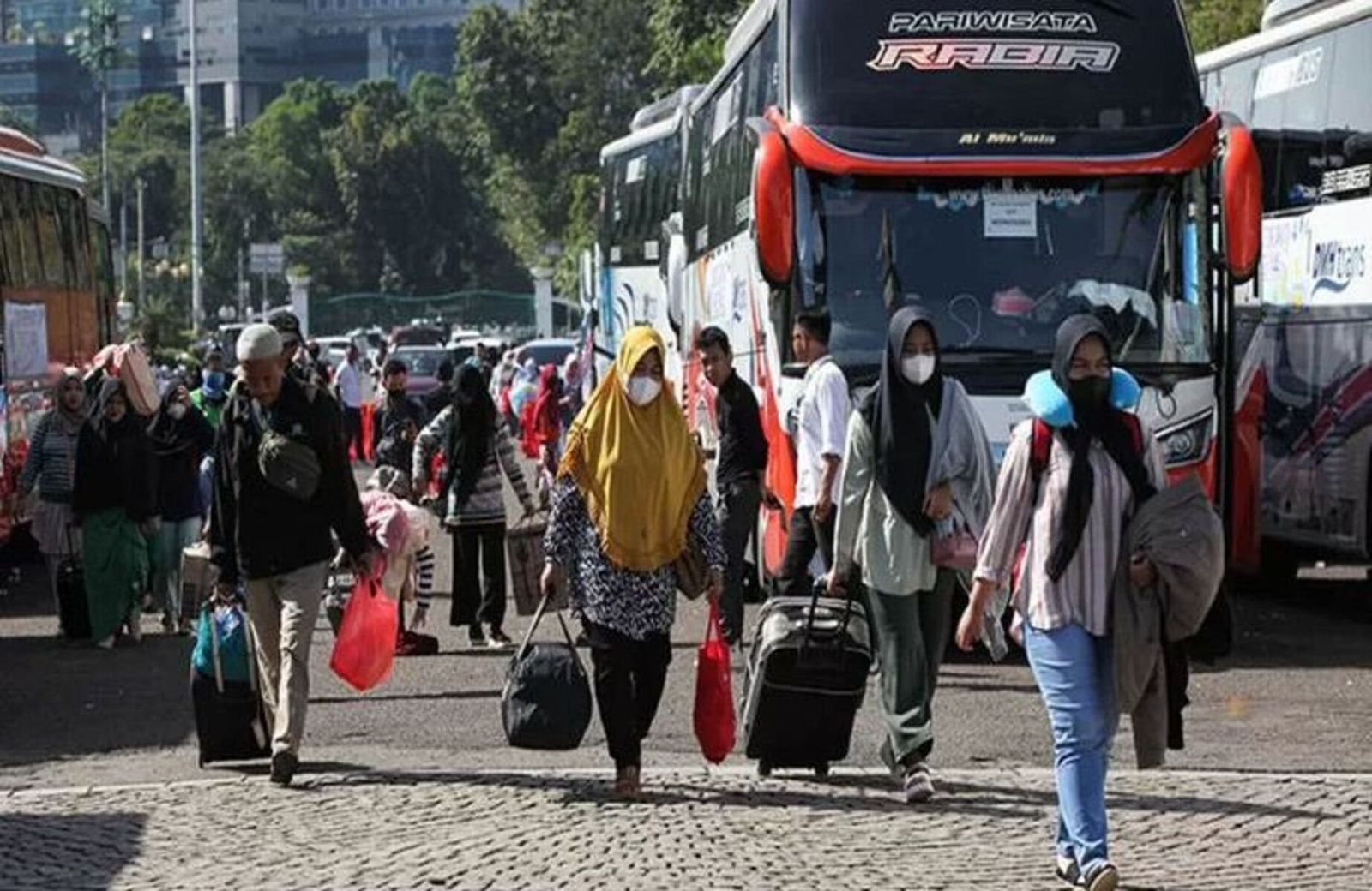 Mudik lebaran Bus