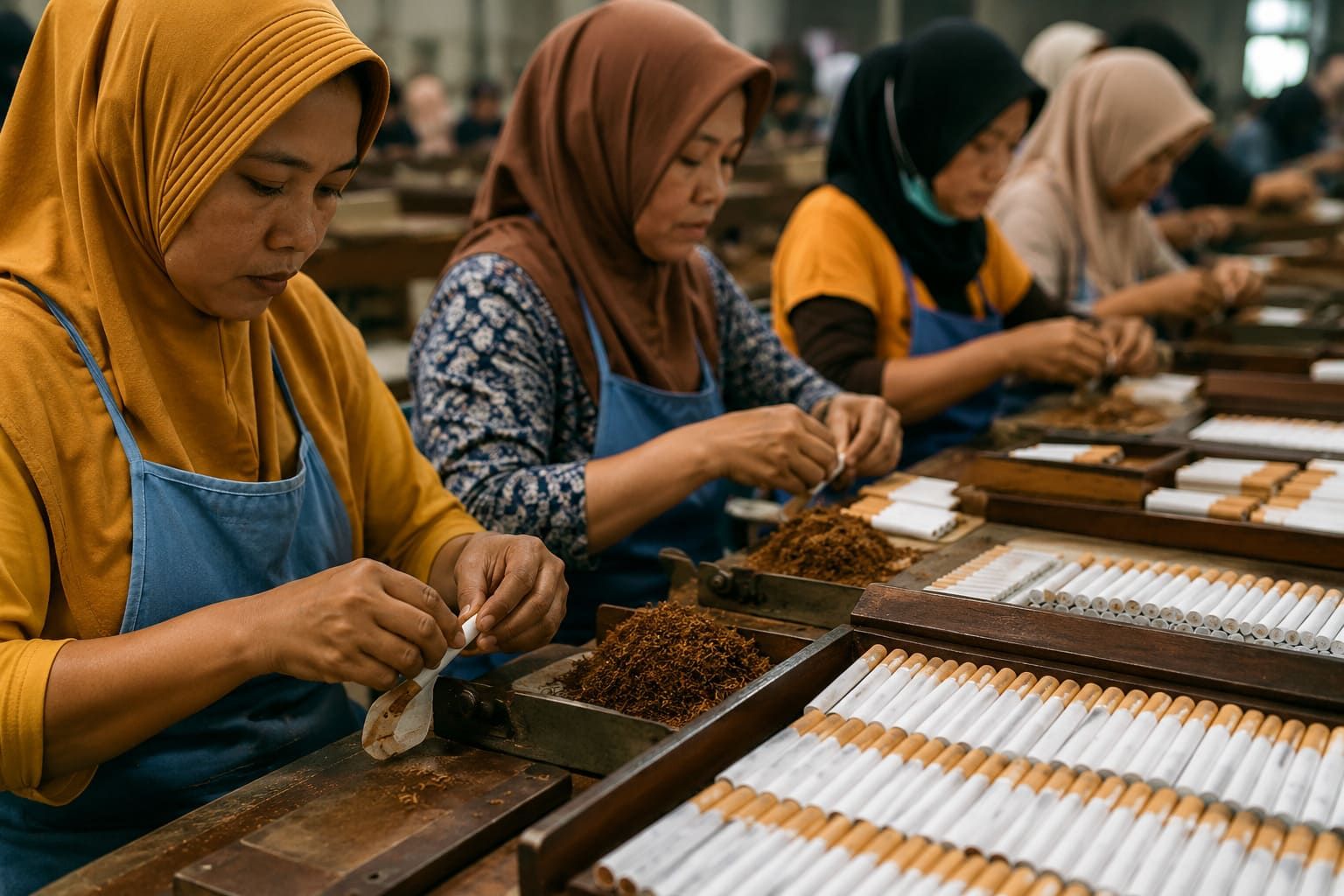 buruh pabrik linting rokok