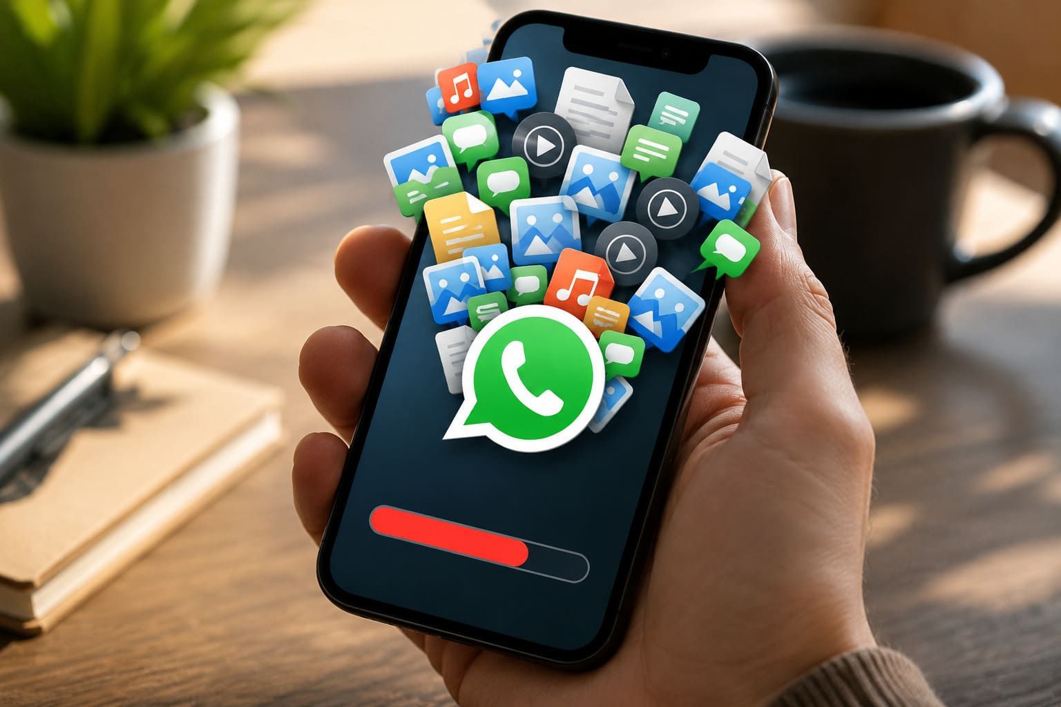 Penyimpanan HP penuh WhatsApp