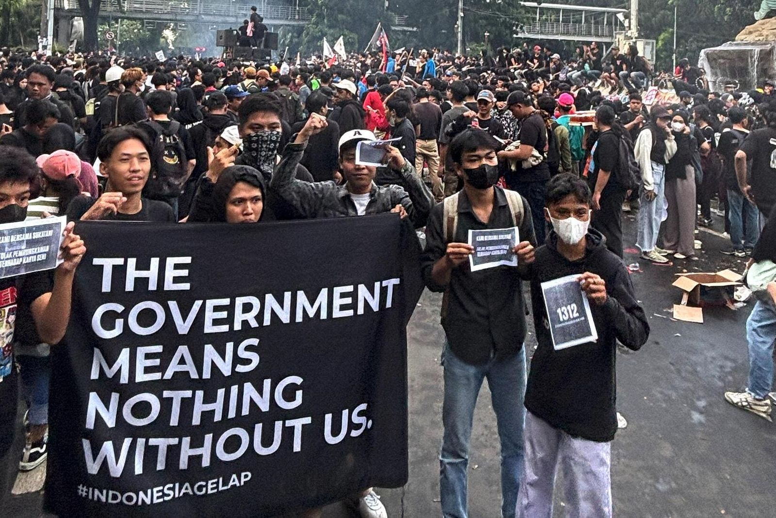 Demo Indonesia gelap