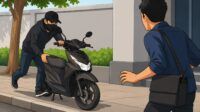 Ilustrasi pencurian sepeda motor
