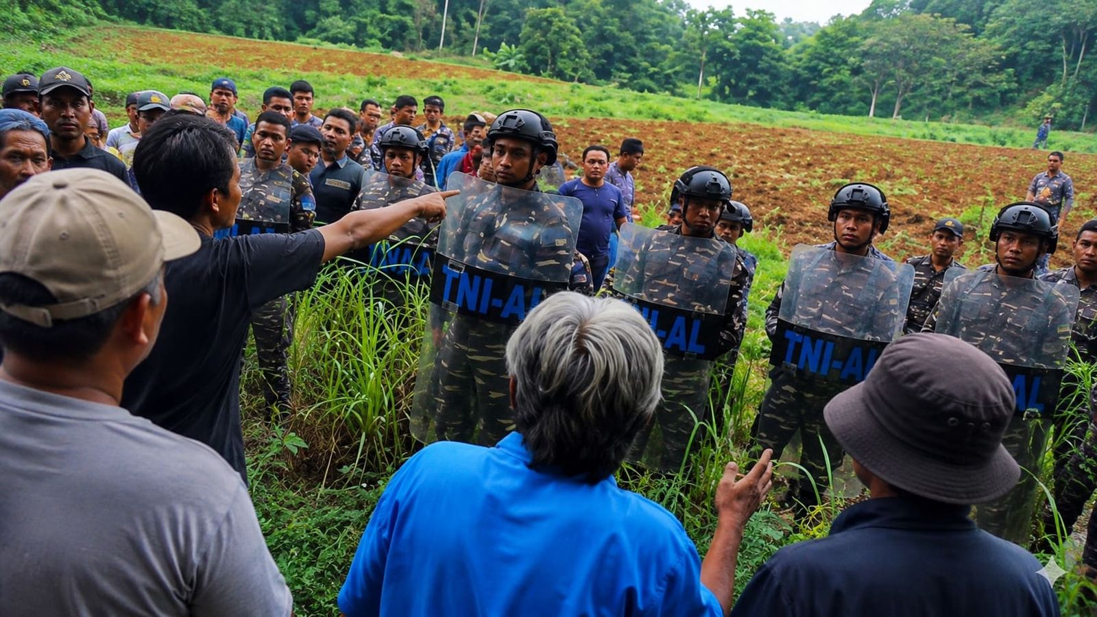 Konflik agraria petani dengan TNI