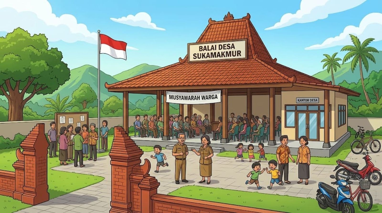 Ilustrasi Balai Desa