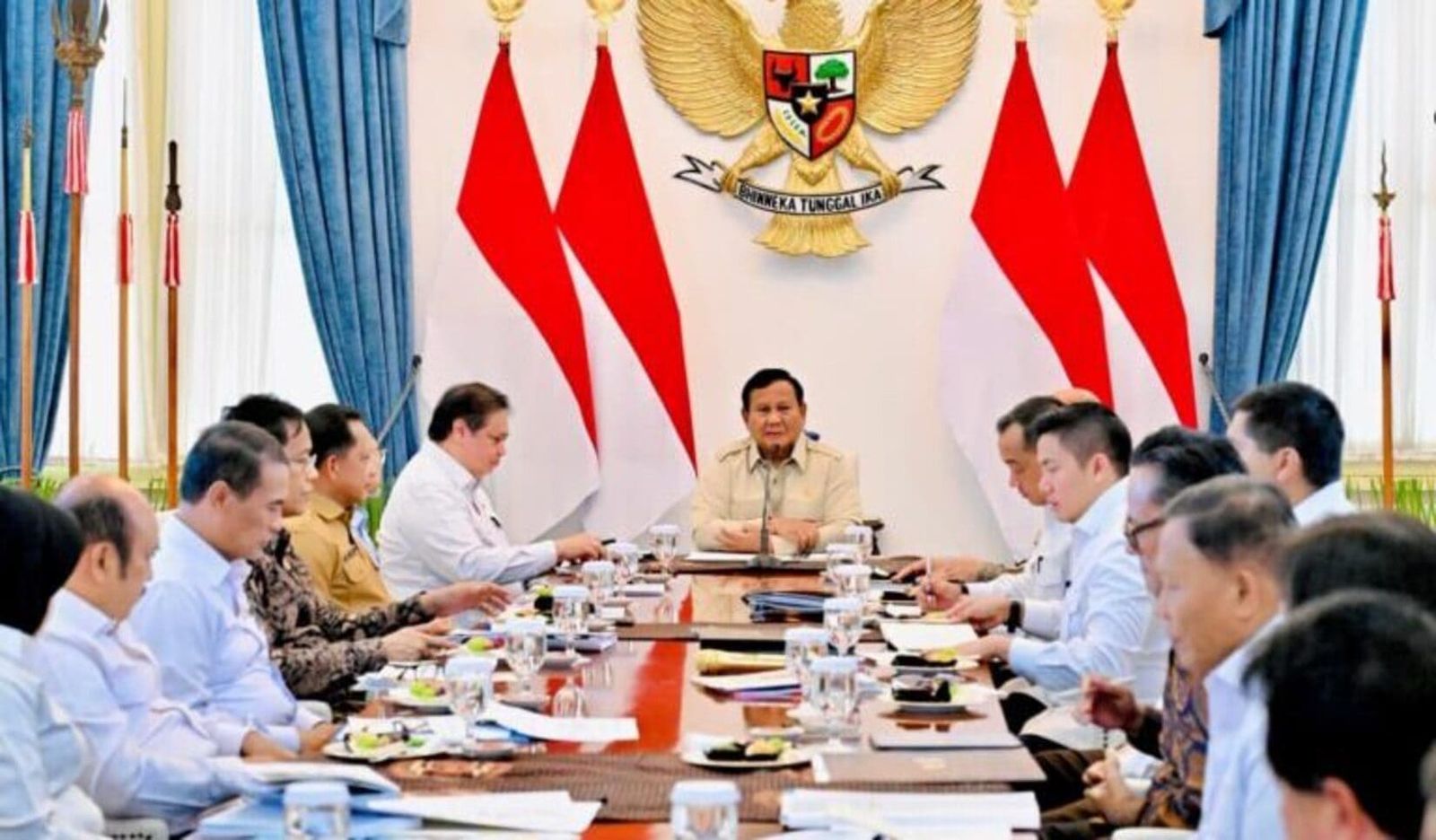 Presiden Prabowo Rapat